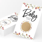 Baby Shower Lottery Raffle Game - Scratch Off Cards, Wildflower (Set of 30) - Stylish printed party stationery for events and celebrations.