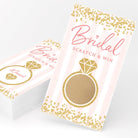 Who Has The Ring Bridal Shower Game - Scratch Off Prize Cards, Rose Gold (Set of 30) - Stylish printed party stationery for events and celebrations.
