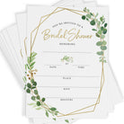Bridal Shower Invitations and Envelopes, Greenery (Set of 25) - Stylish printed party stationery for events and celebrations.