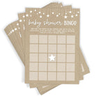 Baby Bingo - Baby Shower Game, Rustic Kraft (50 Cards) - Stylish printed party stationery for events and celebrations.