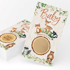 Woodland Baby Shower Scratch Off Game - Raffle Cards, Forest Animals (Set of 30) - Stylish printed party stationery for events and celebrations.