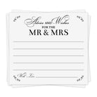 Advice For The Bride and Groom - Bridal Shower Game, 40 Cards - Stylish printed party stationery for events and celebrations.