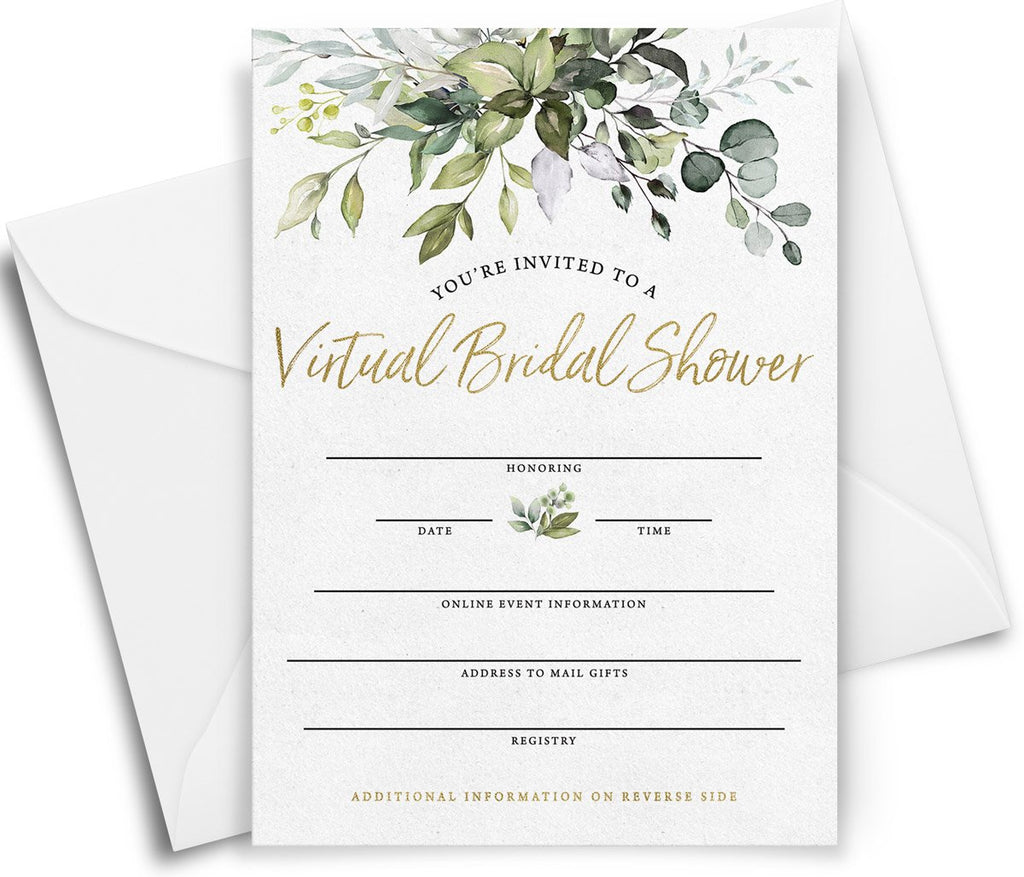 Eucalyptus Virtual Bridal Shower by Mail 