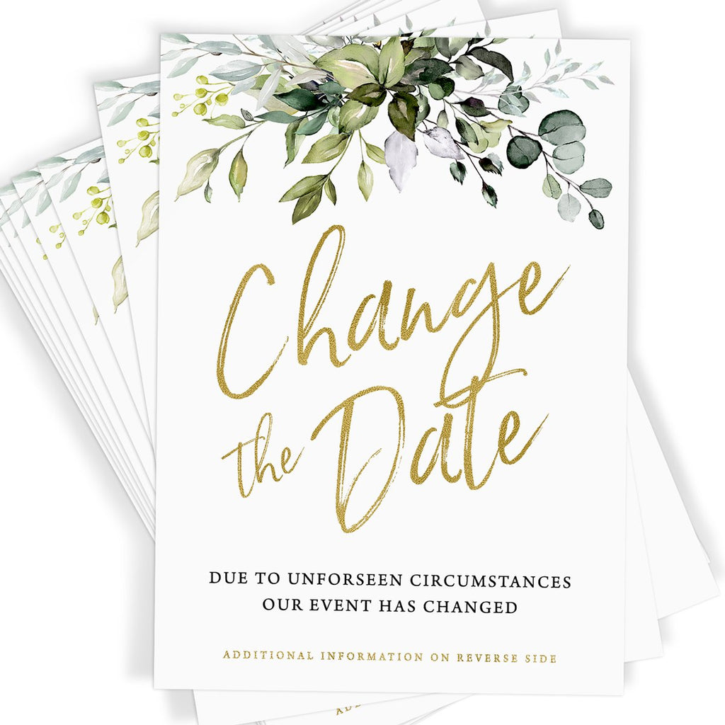 Eucalyptus Change The Date Cards 